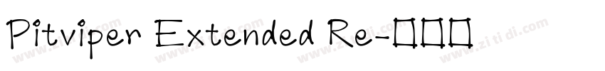 Pitviper Extended Re字体转换